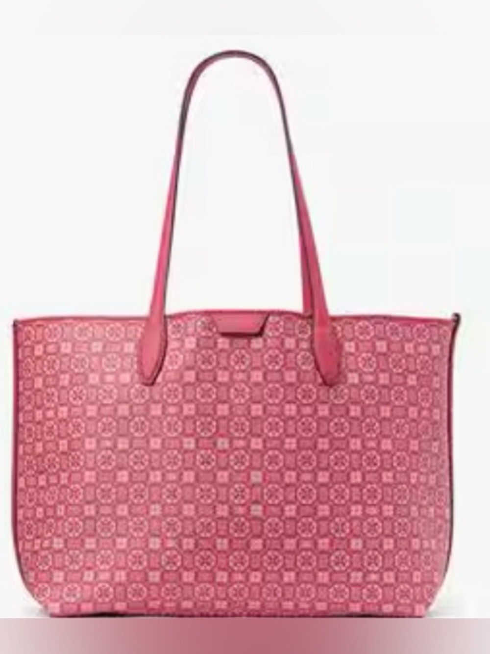 Raspberry Kate Spade Monogram Sutton Tote w/ matching pouch. NWOT MSRP 298